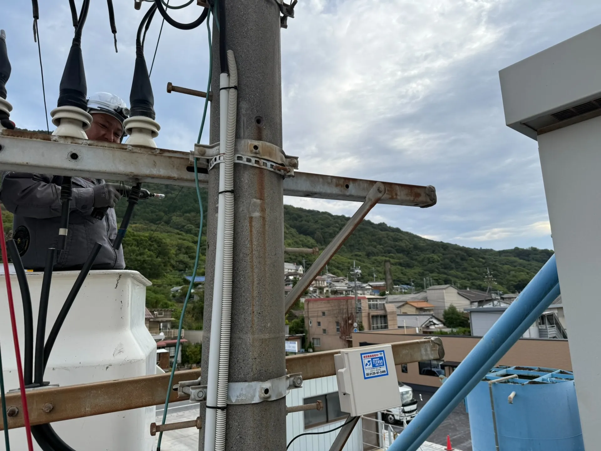 岡山県備前市_高圧配線更新工事